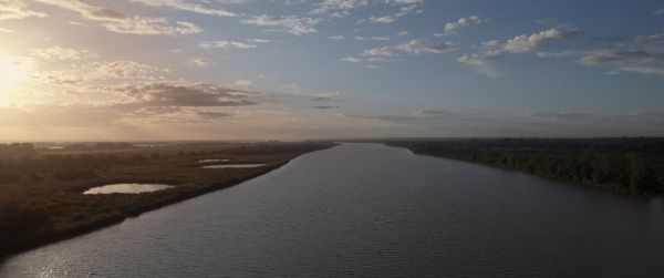 Levé du soleil sur l'estuaire